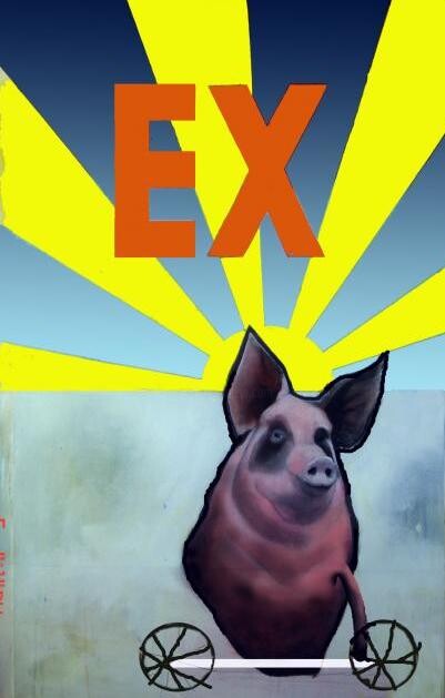 Painting titled "Ex" by Carlos David, Original Artwork, Oil