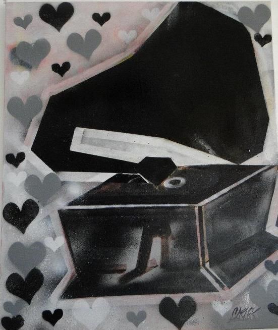 Pintura intitulada "Amor & Musica" por Carlos Guilherme Lima, Obras de arte originais, Acrílico