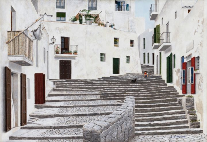 "Steps" başlıklı Tablo Carlos María Ferreira Soto tarafından, Orijinal sanat, Akrilik