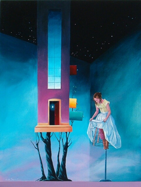 Картина под названием "The dressimg room" - Carlos Marques, Подлинное произведение искусства