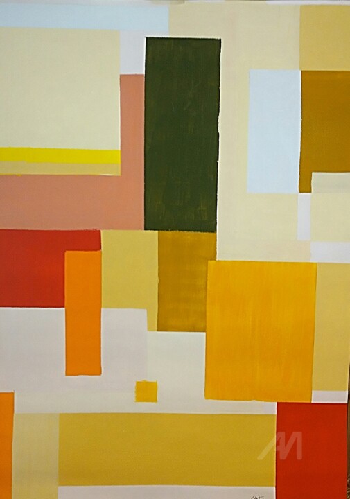 Pintura titulada "Cubic" por Carlos Montserrat, Obra de arte original, Acrílico
