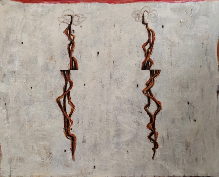 Peinture intitulée "Bros" par Carlos Sánchez Maydana, Œuvre d'art originale, Huile Monté sur Châssis en bois