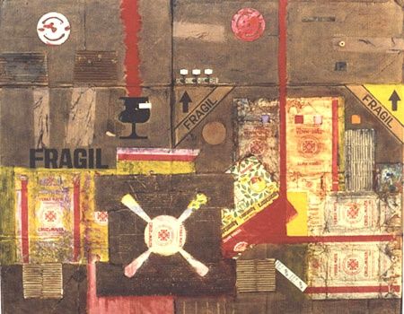 Pintura titulada "barrio frágil" por Carlos Ardohain, Obra de arte original