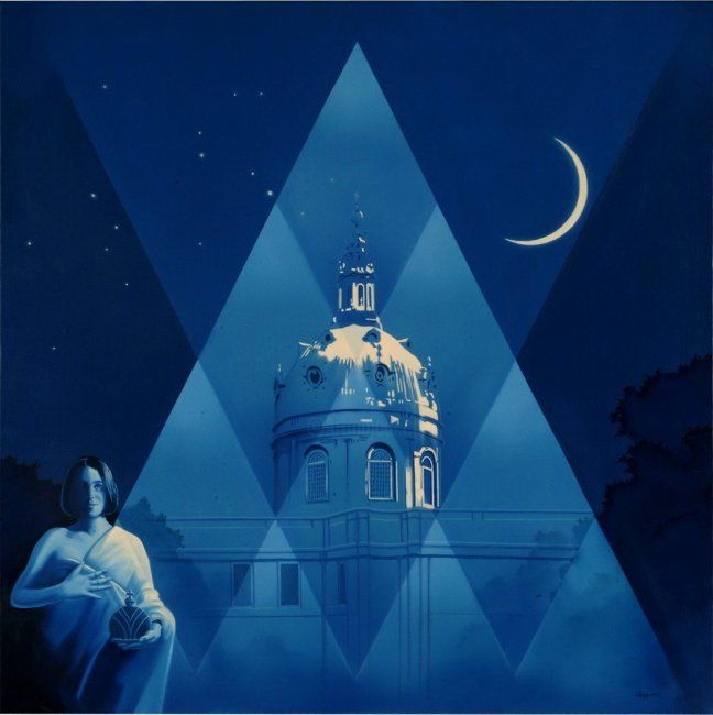 Pintura intitulada "Basilica" por Carlos Dugos, Obras de arte originais