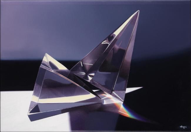 Pintura intitulada "Crystal I" por Carlos Dugos, Obras de arte originais