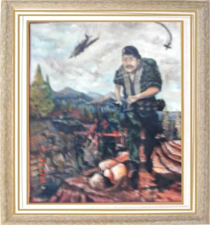 Pintura intitulada ""COMANDO BLINDADO"…" por Carlos Fonttes, Obras de arte originais