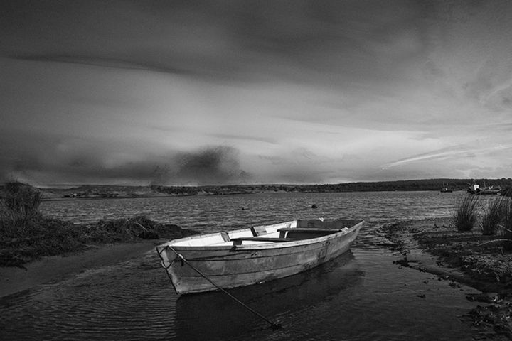 Fotografía titulada "bote-en-cabo-poloni…" por Carlos Garcia Calviello, Obra de arte original,
