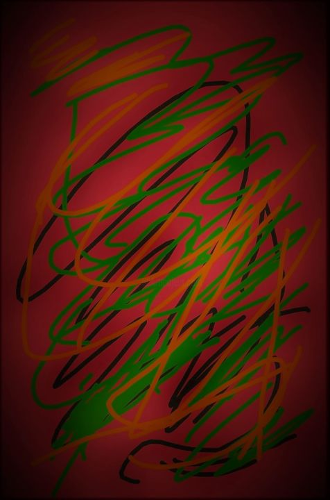 Digital Arts titled "Abstrait (ref.22320…" by Carlos Vieira, Original Artwork, Digital Painting