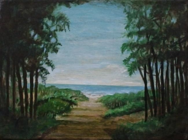 Mar de la Pampas - Painting, 24x18 cm ©2005 by Carlos Masoch -