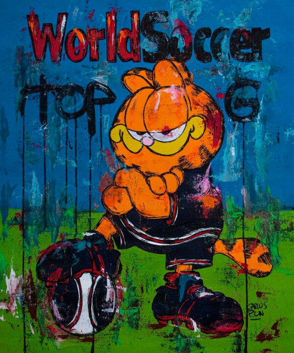 "Top G Garfield on W…" başlıklı Tablo Carlos Pun tarafından, Orijinal sanat, Akrilik
