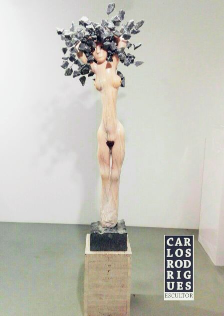 Sculpture intitulée "NU ESGUIO" par Carlos Rodrigues, Œuvre d'art originale, Pierre