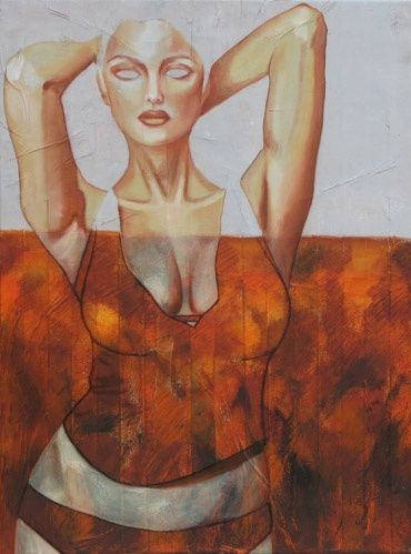 Painting titled "La Donna è Mobile" by Carlos Teixeira, Original Artwork