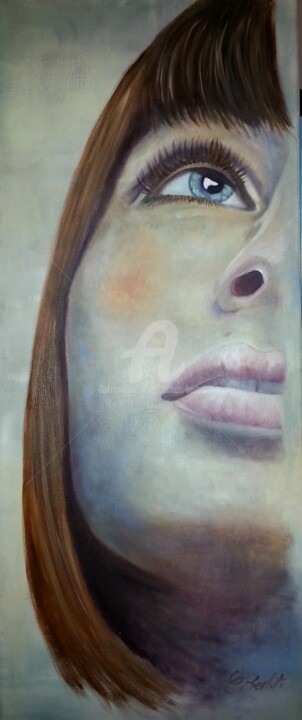 Painting titled "NELLY" by Carmen Berluti, Original Artwork, Acrylic