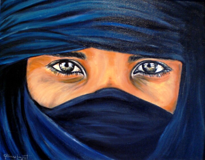 Pintura titulada "MIRADA DEL DESIERTO" por Carmen G. Junyent, Obra de arte original, Acrílico