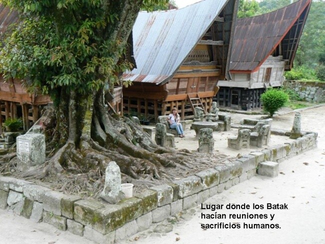 Fotografía titulada "CASAS BATAK (SUMATR…" por Carmen G. Junyent, Obra de arte original