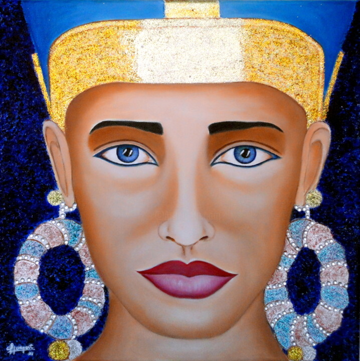 Ζωγραφική με τίτλο "MIRADA DE EGIPTO (a…" από Carmen G. Junyent, Αυθεντικά έργα τέχνης, Ακρυλικό Τοποθετήθηκε στο Ξύλινο φορ…