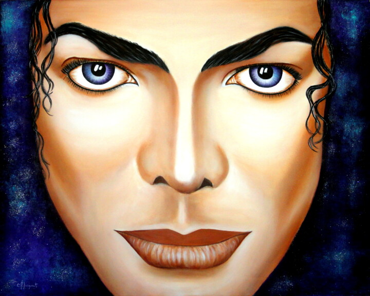 Pintura titulada "MIRADA DE MICHAEL-2" por Carmen G. Junyent, Obra de arte original, Acrílico