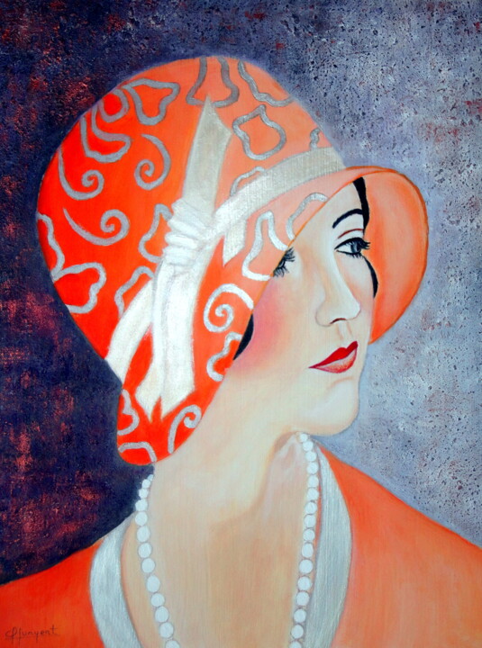 Painting titled "GLAMOUR Nº 18" by Carmen G. Junyent, Original Artwork, Acrylic