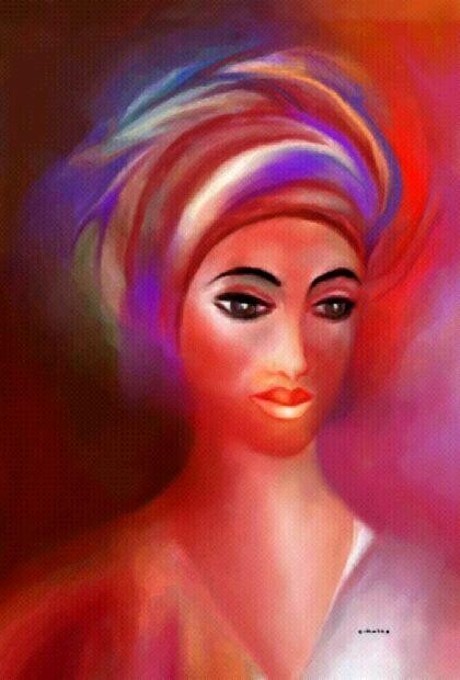 Painting titled "NADJA" by Carmen Manno, Original Artwork