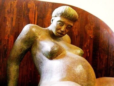 Скульптура под названием "Dolor. La dulce esp…" - Carmen Bartolome, Подлинное произведение искусства