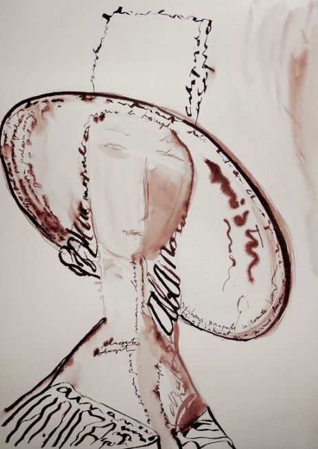 Drawing titled "FigurationFeminine…" by Carmen Bayer, Original Artwork