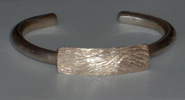 Sculpture titled "Chased Bracelette" by Carmen Dragone, Original Artwork