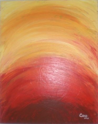 Pintura titulada "Sunset" por Carolina Acosta, Obra de arte original
