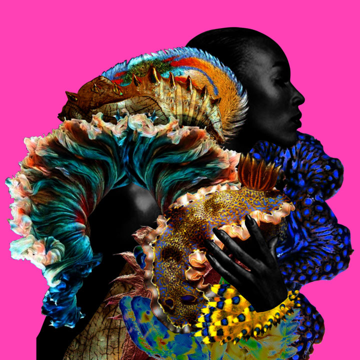 Digital Arts titled "Erzulie" by Carol Oyekunle, Original Artwork, 2D Digital Work