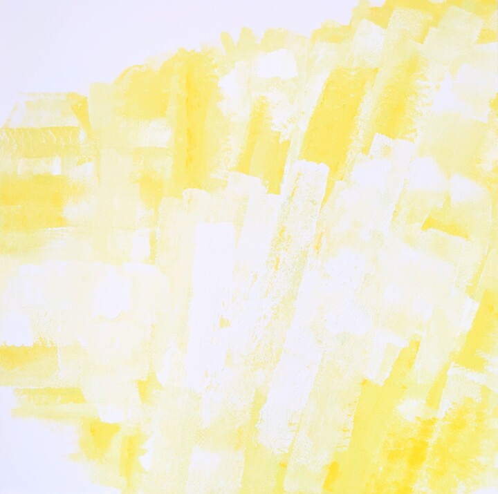 Pintura titulada "Blessing in yellow" por Carol Shipley, Obra de arte original, Acrílico Montado en Bastidor de camilla de m…