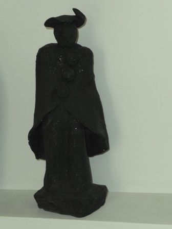 Skulptur mit dem Titel "Samouraî" von Carol Bacque, Original-Kunstwerk