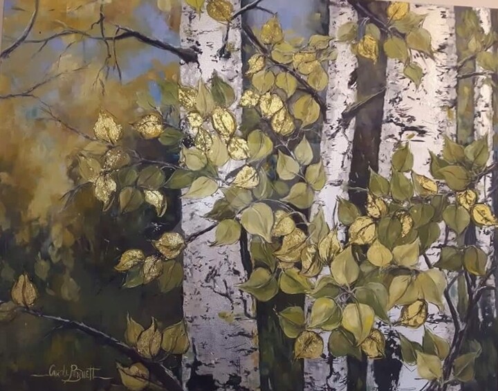 Painting titled "5-la-brillance-24x3…" by Carole Bennett, Original Art, Oil