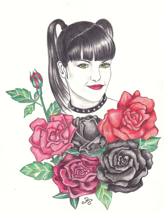 Drawing titled "Abby Rose's" by Carole D'Aroca, Original Artwork, Pencil