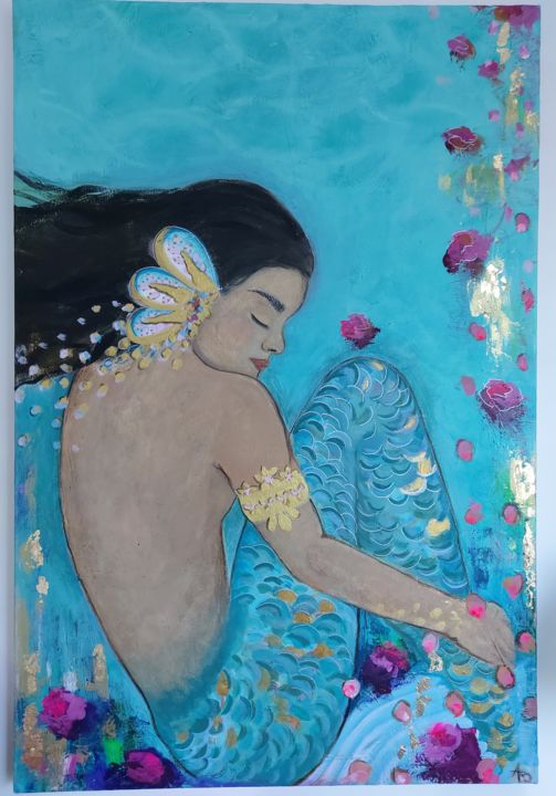 Peinture intitulée "Calm" par Carolina Tabares Botero, Œuvre d'art originale, Acrylique