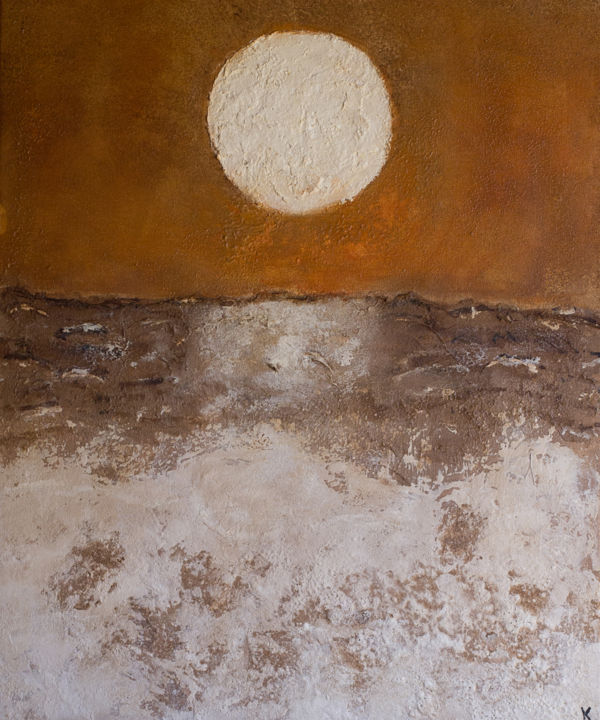 Peinture intitulée "La pleine lune" par Karolien Peintures, Œuvre d'art originale