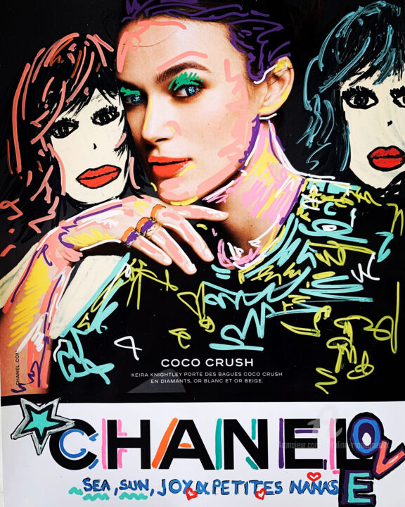 Drawing titled "Chanel Coco Crush" by Caroline Montigneaux, Original Artwork, Marker