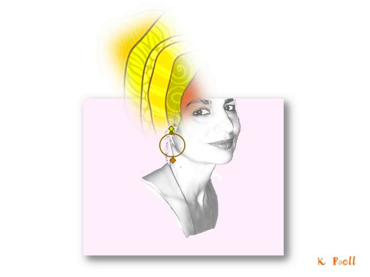 Arts numériques intitulée "ifriquia-woman.jpg" par K Roll, Œuvre d'art originale