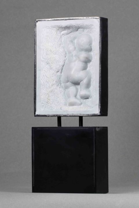 Sculpture titled "BaBy" by Caroline Du Mesnil-Parsy, Original Artwork, Stone