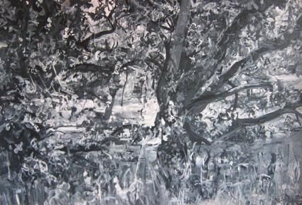 Peinture intitulée "vertiges" par Caroline Lejeune, Œuvre d'art originale, Huile