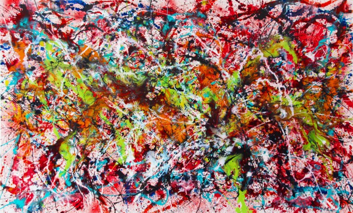 "I `am not Pollock." başlıklı Tablo Carolina Vis tarafından, Orijinal sanat, Akrilik Ahşap Sedye çerçevesi üzerine monte edi…