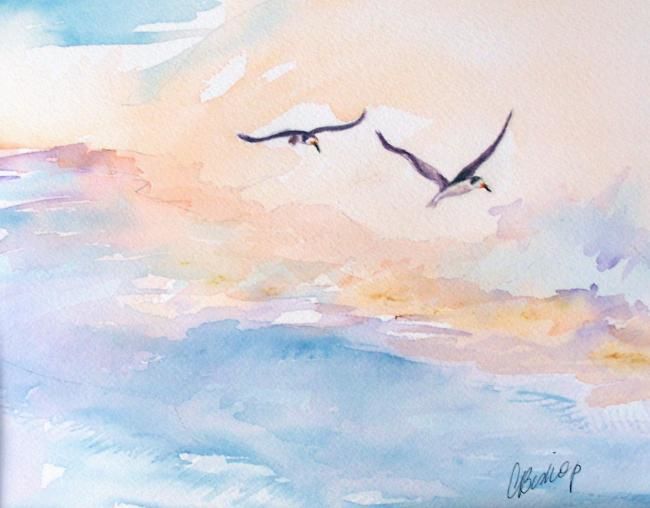 Pittura intitolato "Flight" da Carolyn Bishop, Opera d'arte originale, Olio
