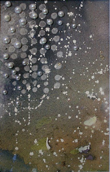Pittura intitolato "Meteor Shower" da Carol Lorac Young, Opera d'arte originale