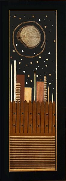 Pittura intitolato "Brooklyn Skyline" da Carol Lorac Young, Opera d'arte originale
