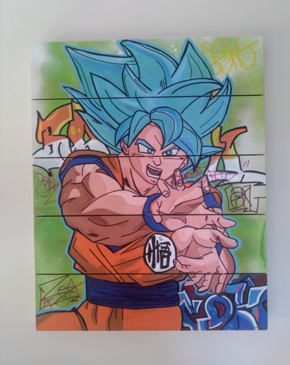 S Goku, Pintura por Nanoab