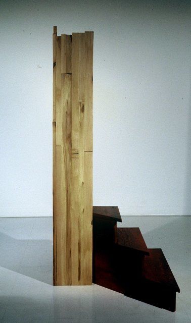 Sculpture intitulée "Vertige" par Caroline Savard, Œuvre d'art originale, Bois