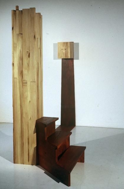 Sculpture intitulée "Vertige 2" par Caroline Savard, Œuvre d'art originale, Bois