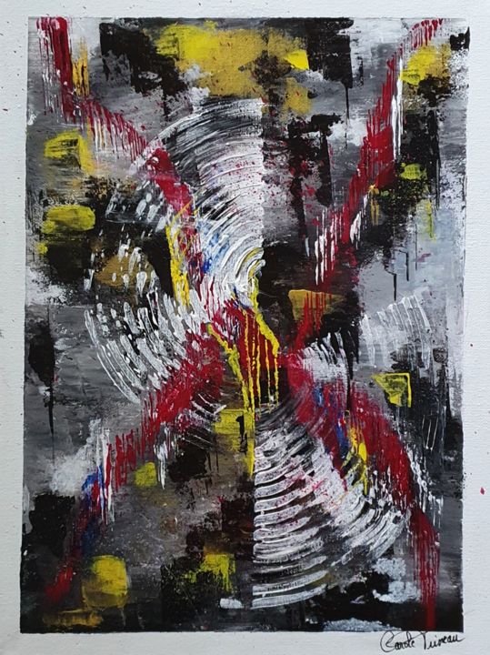 Peinture intitulée "Illusion" par Carole Trioreau, Œuvre d'art originale, Acrylique
