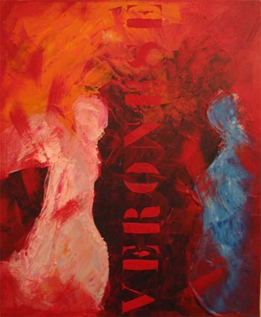 Painting titled "Véronèse Annonciati…" by Cecile Carpena, Original Artwork