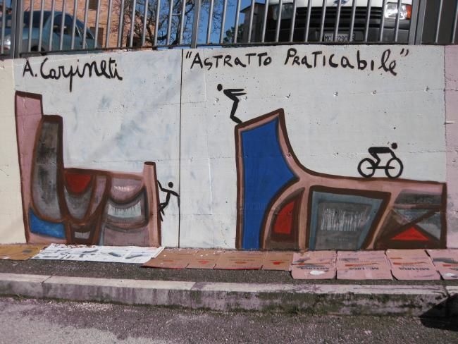 Murales "Astratto Praticabile" A Colmura, Pittura da Anna Carpineti |  Artmajeur