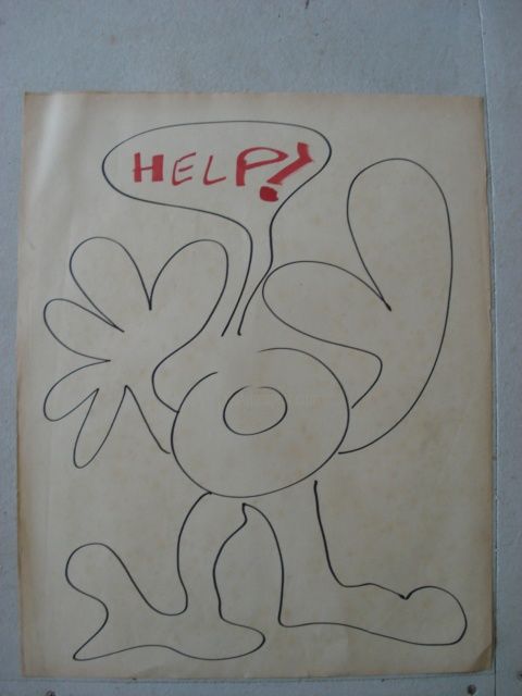 Peinture intitulée "help" par Carrenzo, Œuvre d'art originale