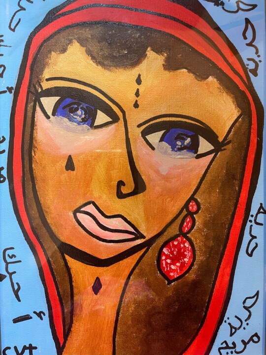 Painting titled "Lascia Ch’io pianga" by Carrie Joseph Vouteau, Original Artwork, Acrylic